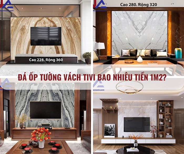 Đá ốp vách tivi bao nhiêu tiền 1m2?