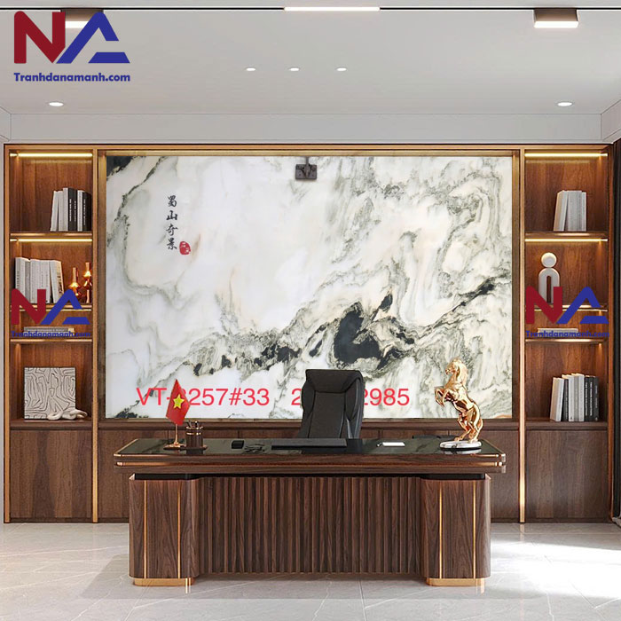 Tranh đá sơn thủy tự nhiên STVT-005 | dáng ngang