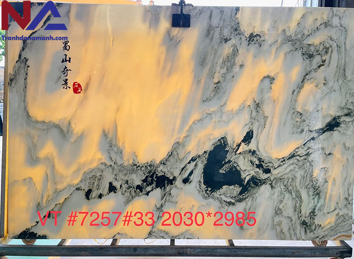 Tranh đá sơn thủy tự nhiên STVT-005 | dáng ngang