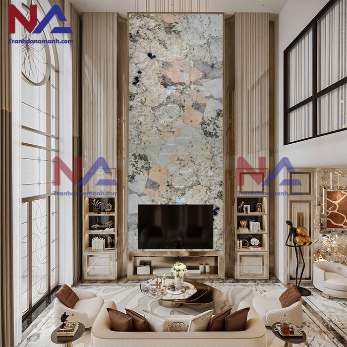 Tranh đá thông tầng xuyên sáng TTTC-006 | Ghép 2 tấm