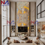 Tranh đá thông tầng xuyên sáng TTTC-009 | Ghép 2 tấm